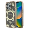 GUESS ETUI HARDCASE DO IPHONE 16 PRO DO MAGSAFE Z WZOREM PEONY NA TLE 4G