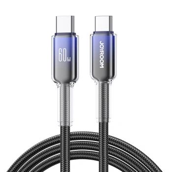 JOYROOM KABEL USB-C 60W 1.2M DO TELEFONÓW I LAPTOPÓW Z PRZENOSZENIEM DANYCH
