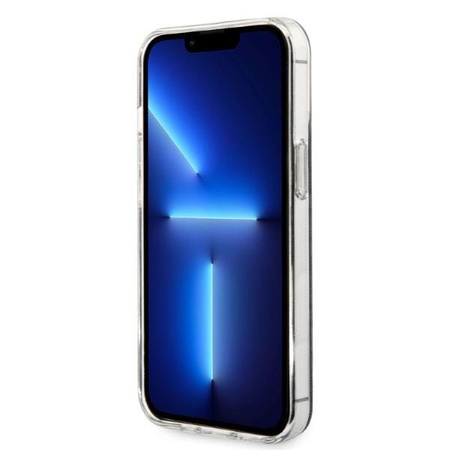 Guess zestaw ładowarka MagSafe + etui do iPhone 13 Pro Max 6,7" czarne 4G Print (GUBPP13XH4EACSK)