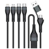 4SMARTS KABEL USB-C USB-A 4W1 1.2M DO TELEFONÓW TABLETÓW SZYBKIE ŁADOWANIE