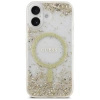 GUESS ETUI RESIN BOTTOM GLITTER MAGSAFE DO IPHONE 17 Z BŁYSZCZĄCĄ POWŁOKĄ