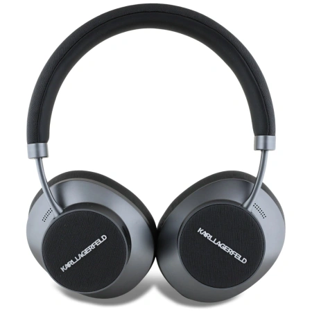 Słuchawki nauszne Karl Lagerfeld Saffiano Elongated Bluetooth ANC - czarne