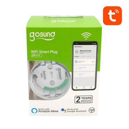 GOSUND INTELIGENTNE GNIAZDKO WIFI SP111 3680W 16A DO SMART HOME TUYA 4-PAK