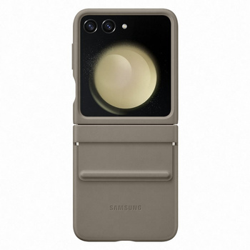Etui z ekoskóry do Samsung Galaxy Z Flip 5 - brązowe