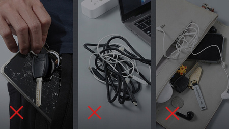 MCDODO ETUI WOREK POKROWIEC NA AKCESORIA ZAMYKANY AUTOMATYCZNIE CZARNY (L)