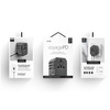 Uniq Ład. siec. Voyage World Adapter 33W + 2xUSB + PD 18W + QC 3.0 - szare (LITHOS Collective)