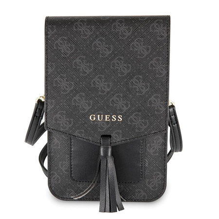 GUESS TOREBKA GUWBSQGBK DO TELEFONÓW SAFFIANO Z WYSOKIEJ JAKOŚCI MATERIAŁEM