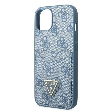 Guess GUHCP13SP4TPB iPhone 13 mini 5,4" niebieski/blue hardcase 4G Triangle Logo Cardslot