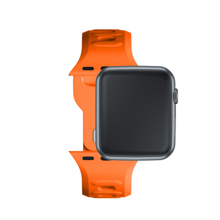 38/40/41/42 mm Orange (small) - 3mk Silicone Watch Strap for Apple