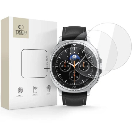 TECH-PROTECT SZKŁO HARTOWANE GLASS FIT+ 2-PACK DO SAMSUNG GALAXY WATCH 8