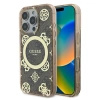 GUESS ETUI HARDCASE DO IPHONE 16 PRO DO MAGSAFE Z WZOREM PEONY NA TLE 4G