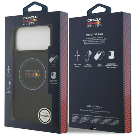 Etui Red Bull Meshed Blue Ring & Metal   Buttons MagSafe do iPhone 17 Pro Max granatowy