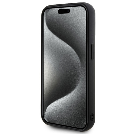 KARL LAGERFELD CASE HARDCASE 3D DO IPHONE 15 PRO MAX 6.7 RUBBER SIGNATURE