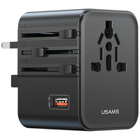 USAMS ŁADOWARKA SIECIOWA TRAVEL ADAPTER CC309 2XUSB-C 25W DO IPHONE 12 13