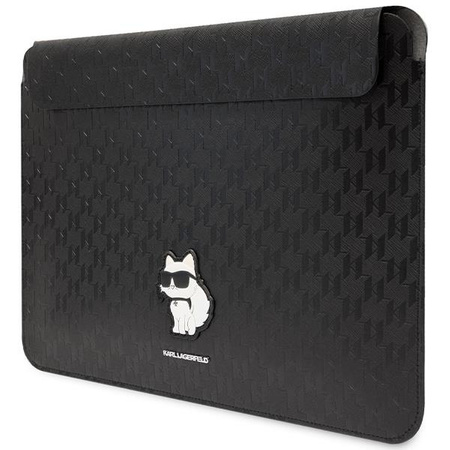 Etui Karl Lagerfeld Saffiano Monogram Choupette na laptopa 14" - czarne