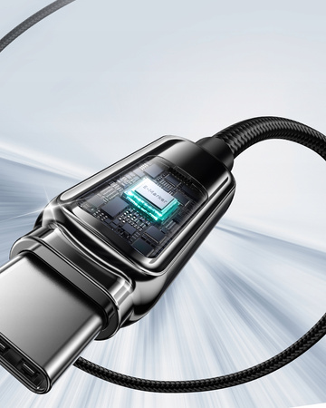 INNOSTYLE KABEL Z WYŚWIETLACZEM USB-C SZYBKIE ŁADOWANIE USB TYP C 100W 1M
