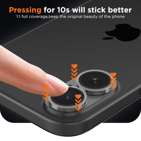 OSŁONA APARATU TECH-PROTECT CAMFULL FIT+ IPHONE 17 MATTE CLEAR