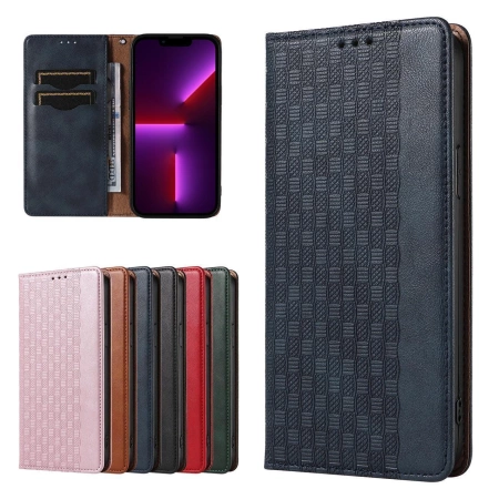 Magnet Strap Case etui Samsung Galaxy S23 pokrowiec z klapką portfel mini smycz podstawka niebieskie