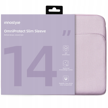 INNOSTYLE TORBA NA LAPTOPA 14" WODOODPORNA ETUI OMNIPROTECT SLIM FIOLETOWA