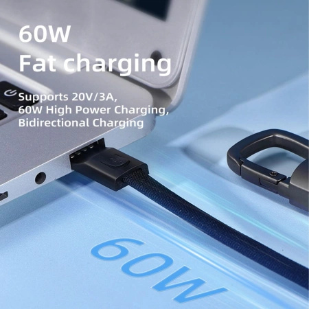 TECH-PROTECT KABEL USB-C ULTRABOOST DNA DO SZYBKIEGO ŁADOWANIA 60W 3A