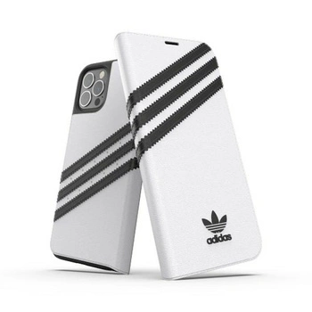 ADIDAS ETUI CASE DO IPHONE 12 12 PRO 6,1 OR BOOKLET PU SKÓRA OCHRONNE BIAŁE