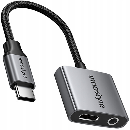 INNOSTYLE ADAPTER USB-C MINI JACK 3,5 PRZEJŚCIÓWKA KABEL AUX DO SAMSUNG DAC
