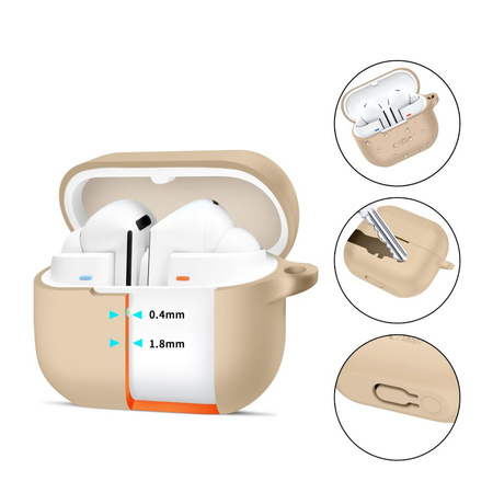 TECH-PROTECT CASE DO SAMSUNG GALAXY BUDS 3 3 PRO SILICONE HOOK NA SŁUCHAWKI
