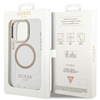 Guess GUHMP15XHTRMD iPhone 15 Pro Max6.7 złoty/gold hard case Metal Outline Magsafe