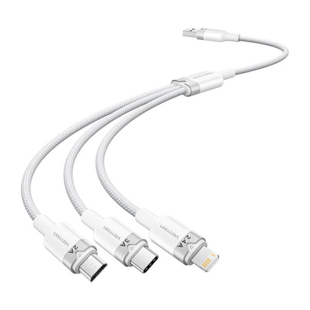 VENTION KABEL USB 2.0 A DO LIGHTNING IPHONE MICRO USB TYPE-C TELEFON 15M