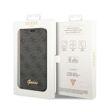 GUESS ETUI POKROWIEC DO IPHONE 14 PRO MAX GUBKP14XHG4SHK MAGNETYCZNE Z LOGO