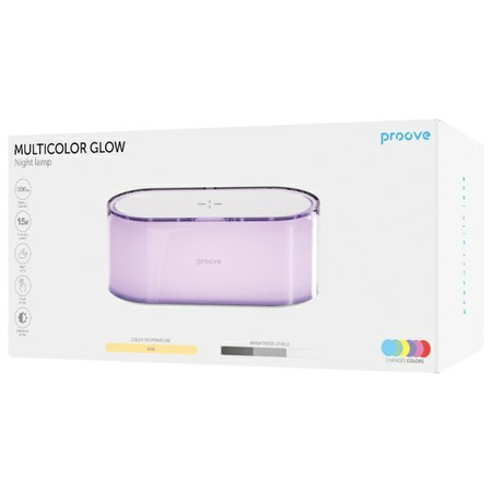 PROOVE LAMPKA NOCNA MULTICOLOR GLOW LED RGB Z ŁADOWANIEM INDUKCYJNYM 15W