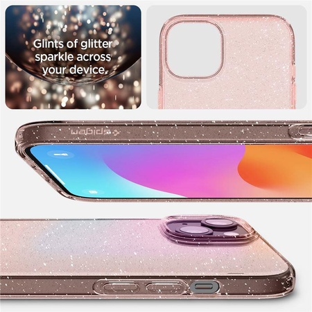 SPIGEN LIQUID CRYSTAL IPHONE 15 PLUS GLITTER CRYSTAL ROSE