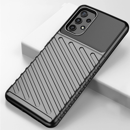 Thunder Case elastyczne pancerne etui pokrowiec Samsung Galaxy A32 5G czarny