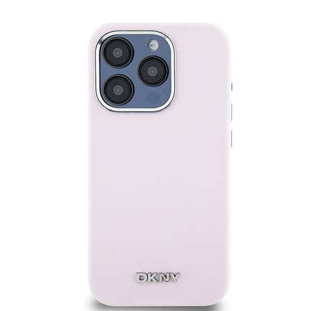 DKNY HARDCASE DO IPHONE 15 PRO DO MAGSAFE LIQUID SILICONE SMALL METAL LOGO