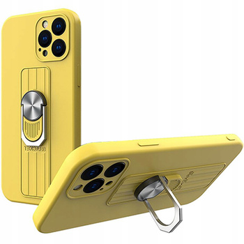 HURTEL RING CASE DO IPHONE 12 PRO Z UCHWYTEM NA PALEC SILIKONOWE PODSTAWKA