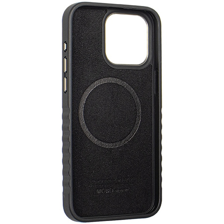 Audi Genuine Leather MagSafe iPhone 15 Pro Max 6.7 czarno-czerwony/black-red hardcase AU-TPUPCMIP15PM-R8/D3-RD
