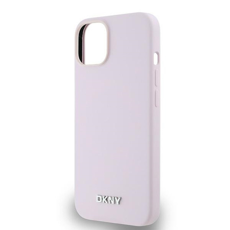 DKNY CASE DO IPHONE 14 15 13 6.1 LIQUID SILICONE SMALL LOGO DO MAGSAFE