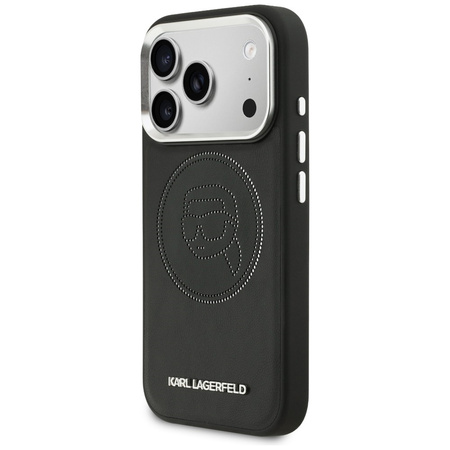 Etui Karl Lagerfeld K Head Point Logo    MagSafe do iPhone 17 Pro Max czarny
