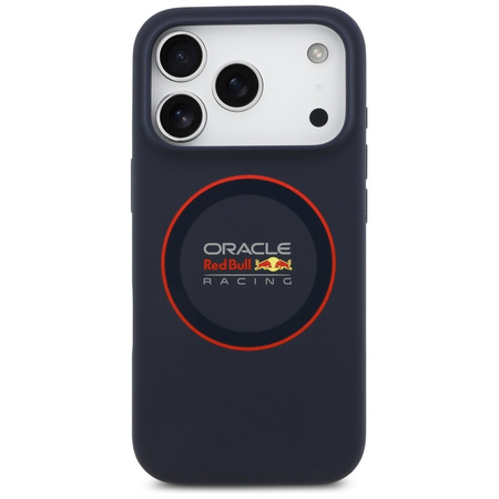 Etui Red Bull Silicone Red Ring MagSafe  do iPhone 17 Pro granatowy