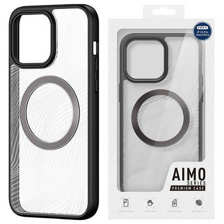 Pancerne etui do iPhone 15 Plus z MagSafe Dux Ducis Aimo Mag - czarne