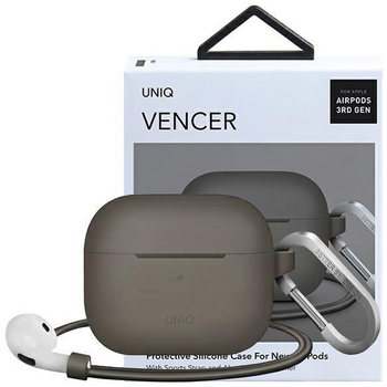 UNIQ etui Vencer AirPods 3 gen. Silicone beżowy/dark sand