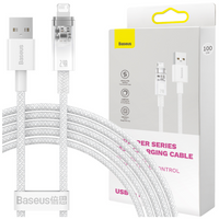 Baseus Explorer Series kabel przewód USB-C – Lightning 20W 2 m biały (CATS010302)