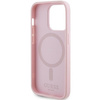 Etui Guess GUHMP13XPSAHMCP na iPhone 13 Pro Max - różowe Saffiano MagSafe