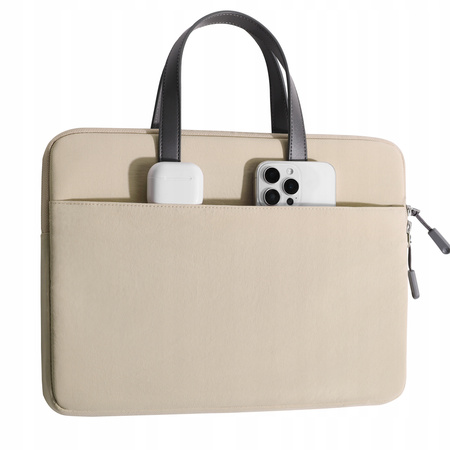 INNOSTYLE WODOODPORNA TORBA NA LAPTOPA 14 CALI CARRYLITE SLIM BEŻOWA DAMSKA