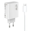 XIAOMI ŁADOWARKA SIECIOWA 67W 6.2A USB-A DO SMARTFONÓW USB-C Z KABLEM