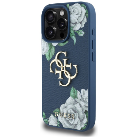 GUESS ETUI CASE POKROWIEC DO IPHONE 16 PRO GRINDED ROSES LOGO WYSOKA JAKOŚĆ