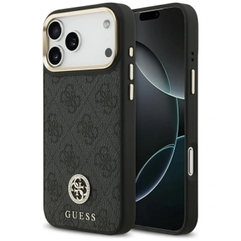 GUESS ETUI POKROWIEC DO IPHONE 17 PRO MAX 4G STRASS LOGO MAGSAFE