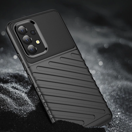 Thunder Case elastyczne pancerne etui pokrowiec Samsung Galaxy A53 5G czarny