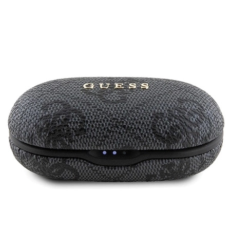 Słuchawki Bluetooth TWS Guess 4G Metal ze stacją dokującą ENC - czarne
