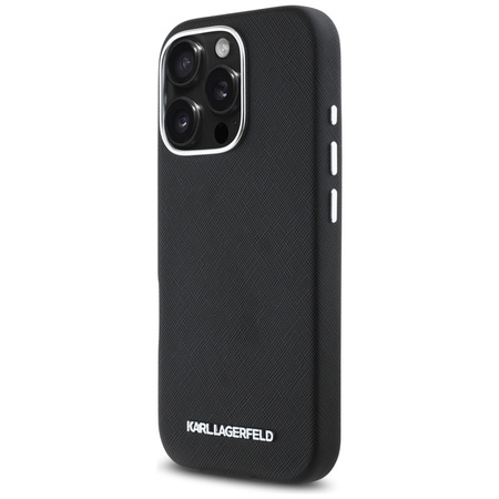 KARL LAGERFELD ETUI SAFFIANO DO IPHONE 16 PRO MAX Z METALOWYM LOGO